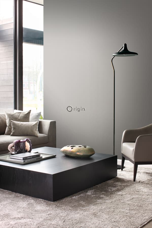 Origin Wallcoverings tapet metall mullvadsgrått 53 cm x 10,05 m