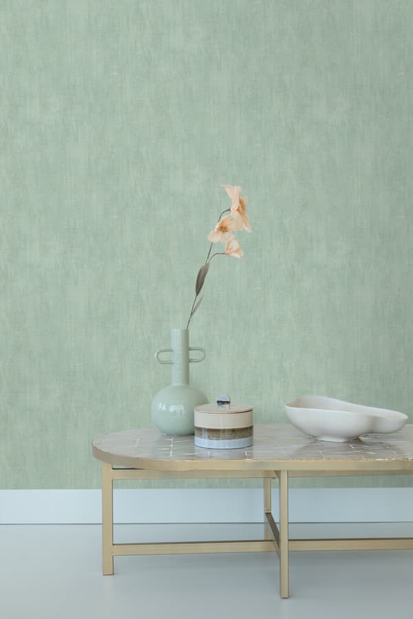 ESTAhome tapet malerisk virkning celadon grønt 0,53 x 10,05 m