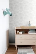 Miniatyrbild 6 av 8: Origin Wallcoverings tapet djungeldjur glänsande vitt och silvergrå 0,53 x 10,05 m