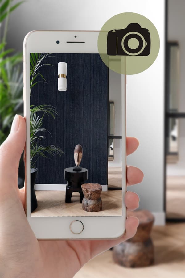 Origin Wallcoverings tapet træplanker mørkeblåt 53 cm x 10,05 m