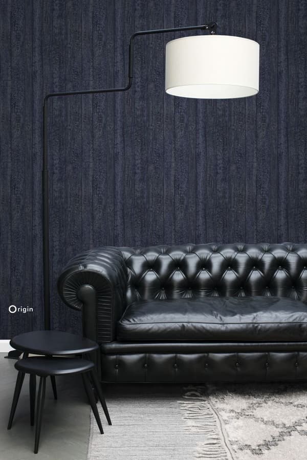 Origin Wallcoverings tapet træplanker mørkeblåt 53 cm x 10,05 m