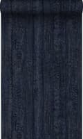 Miniatyrbillede 1 af 7: Origin Wallcoverings tapet træplanker mørkeblåt 53 cm x 10,05 m