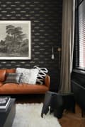 Miniatyrbild 3 av 8: ESTAhome tapet teknad fisk svart och guld 0,53 x 10,05 m