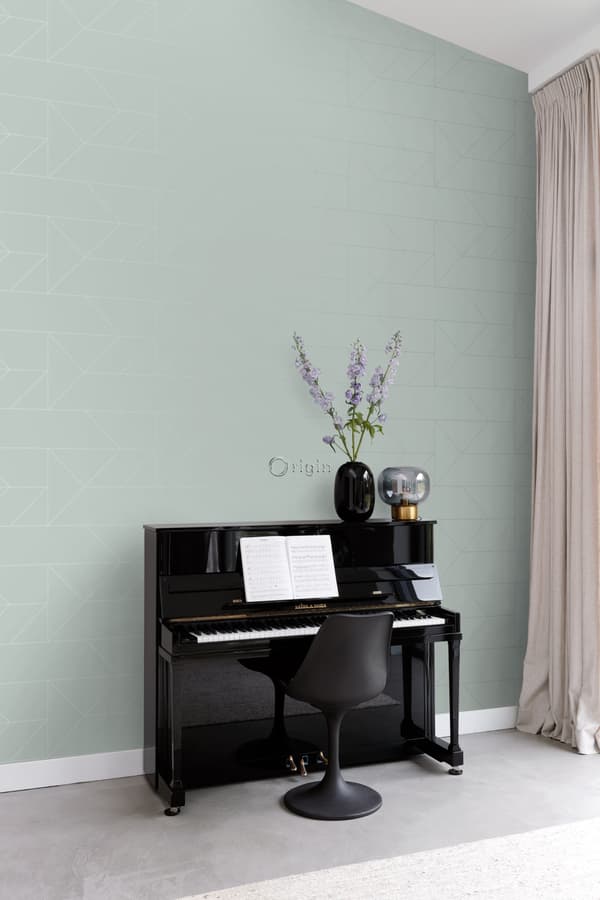 Origin Wallcoverings tapet grafiska linjer fältspat 0,53 x 10,05 m