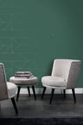Miniatyrbild 7 av 8: Origin Wallcoverings tapet grafiska linjer mörkgrönt 0,53 x 10,05 m