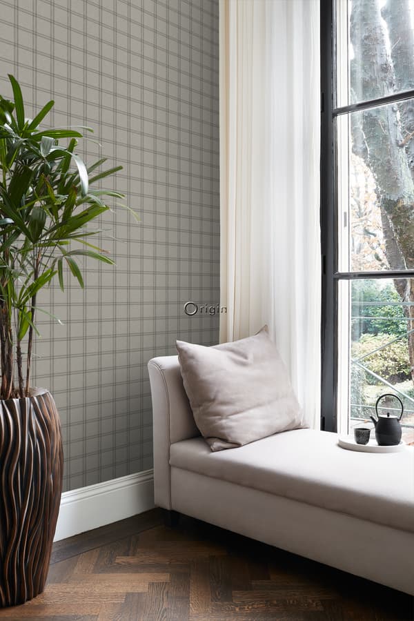 Origin Wallcoverings tapet romb ljusbrunt 0,53 x 10,05 m