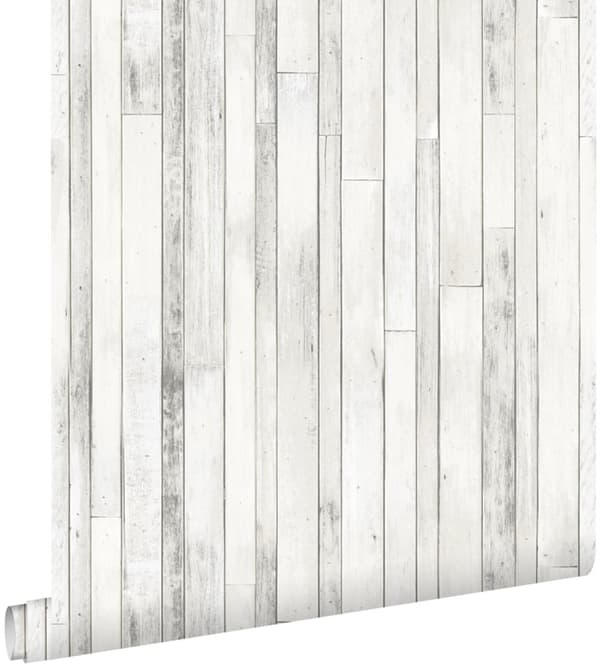 ESTAhome tapet träskräp gammaldags vitt 53 cm x 10,05 m
