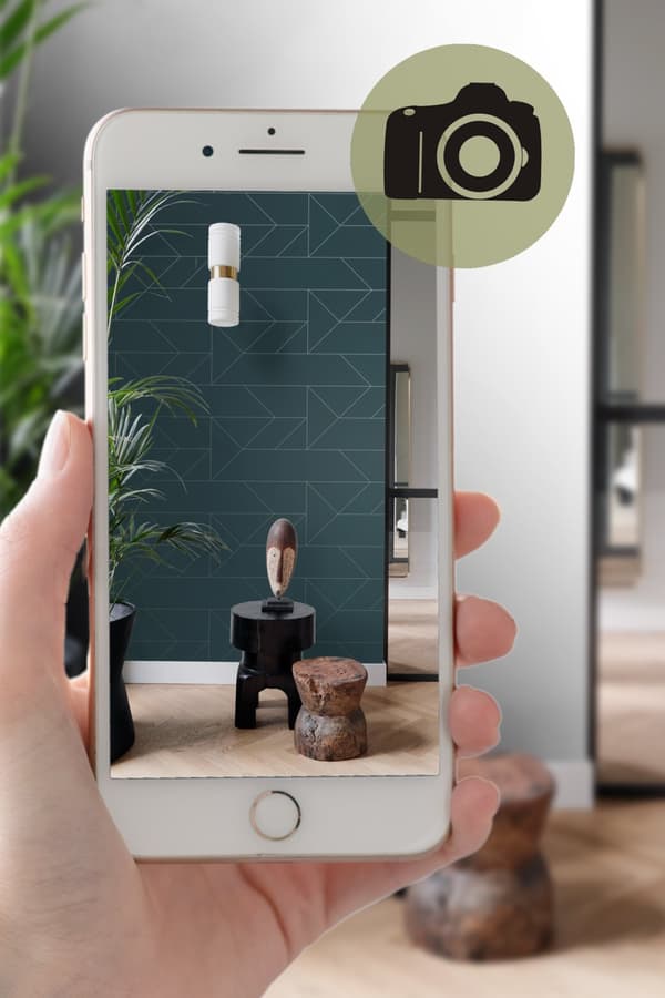 Origin Wallcoverings tapet grafiske linjer mørkeblåt 0,53 x 10,05 m
