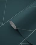 Miniatyrbillede 8 af 8: Origin Wallcoverings tapet grafiske linjer mørkeblåt 0,53 x 10,05 m