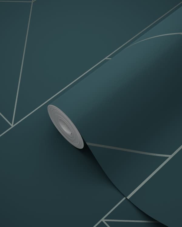 Origin Wallcoverings tapet grafiska linjer mörkblått 0,53 x 10,05 m