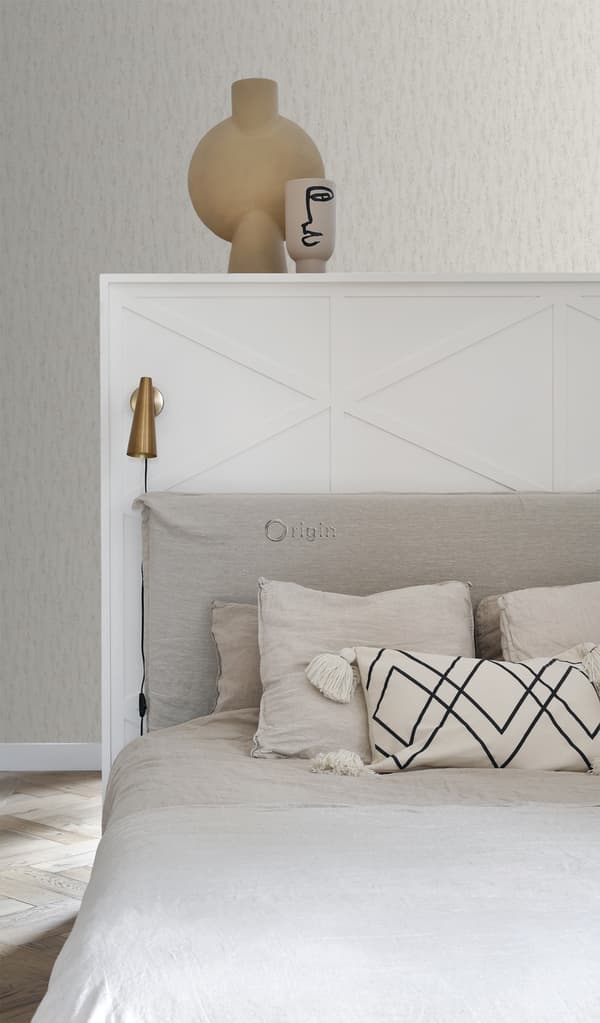 Origin Wallcoverings tapet travertin naturlig kalksten ljusbeige 53 cm x 10,05 m