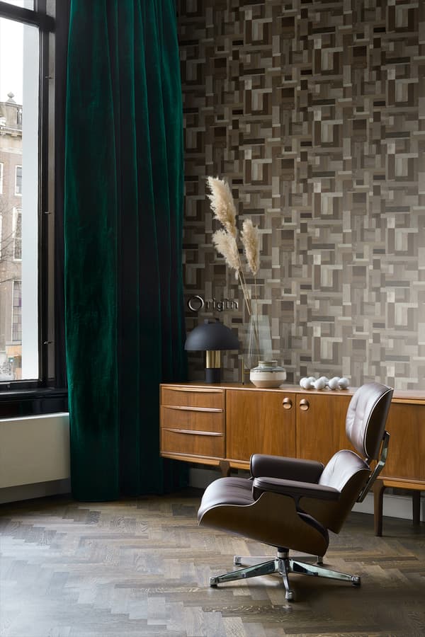 Origin Wallcoverings tapet träskräp plankor motiv mörkbrunt 53 cm x 10,05 m