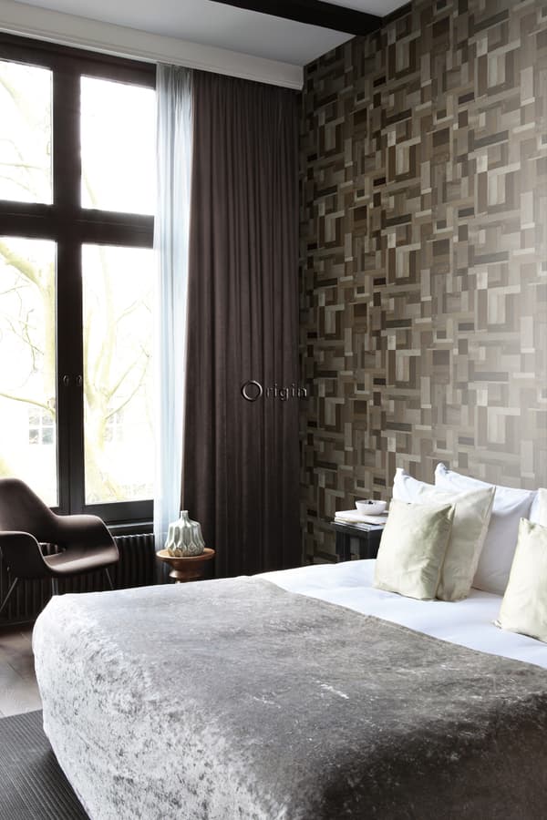 Origin Wallcoverings tapet träskräp plankor motiv mörkbrunt 53 cm x 10,05 m