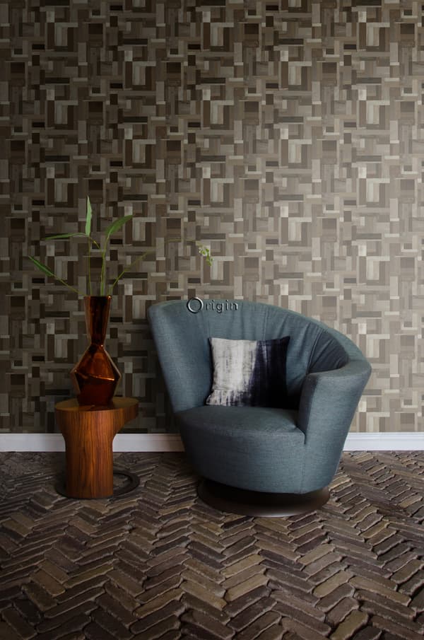 Origin Wallcoverings tapet träskräp plankor motiv mörkbrunt 53 cm x 10,05 m