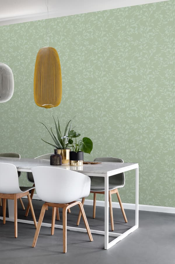 ESTAhome tapet små blad grönt 0,53 x 10,05 m