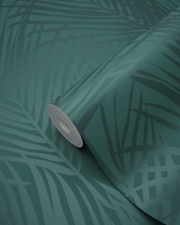 Origin Wallcoverings tapet palmeblade smaragdgrønt 0,53 x 10,05 m