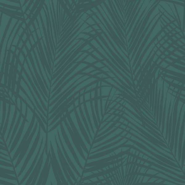 Origin Wallcoverings tapet palmeblade smaragdgrønt 0,53 x 10,05 m