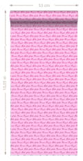 Miniatyrbild 4 av 4: ESTAhome tapet prinsess-ord rosa 53 cm x 10,05 m