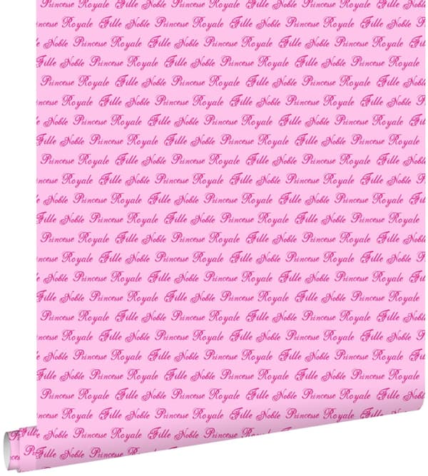 ESTAhome tapet prinsess-ord rosa 53 cm x 10,05 m