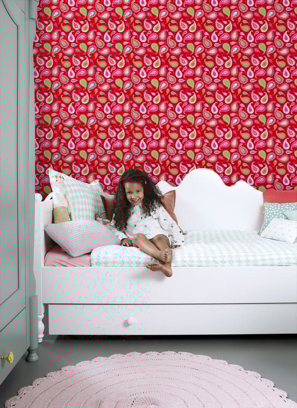 ESTAhome tapet paisleys rødt 53 cm x 10,05 m