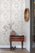 Miniatyrbild 6 av 8: ESTAhome tapet orientalisk kelim lapptäcksmatta varm ljusgrått 53 cm x 10,05 m