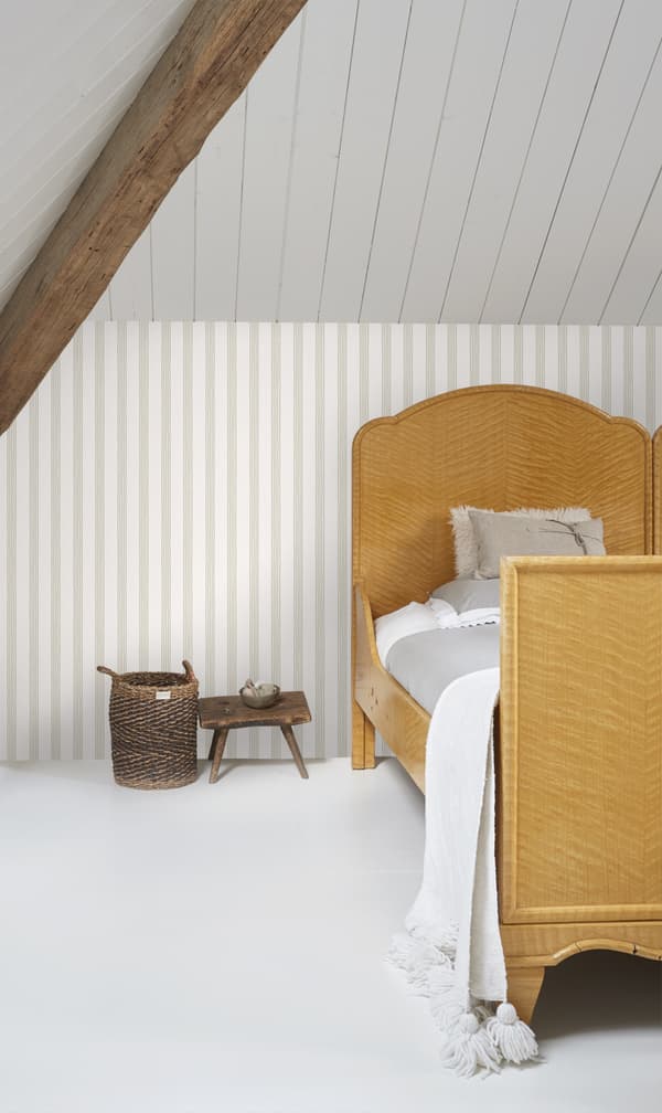 ESTAhome tapet striber beige - 127615 - 53 cm x 10,05 m