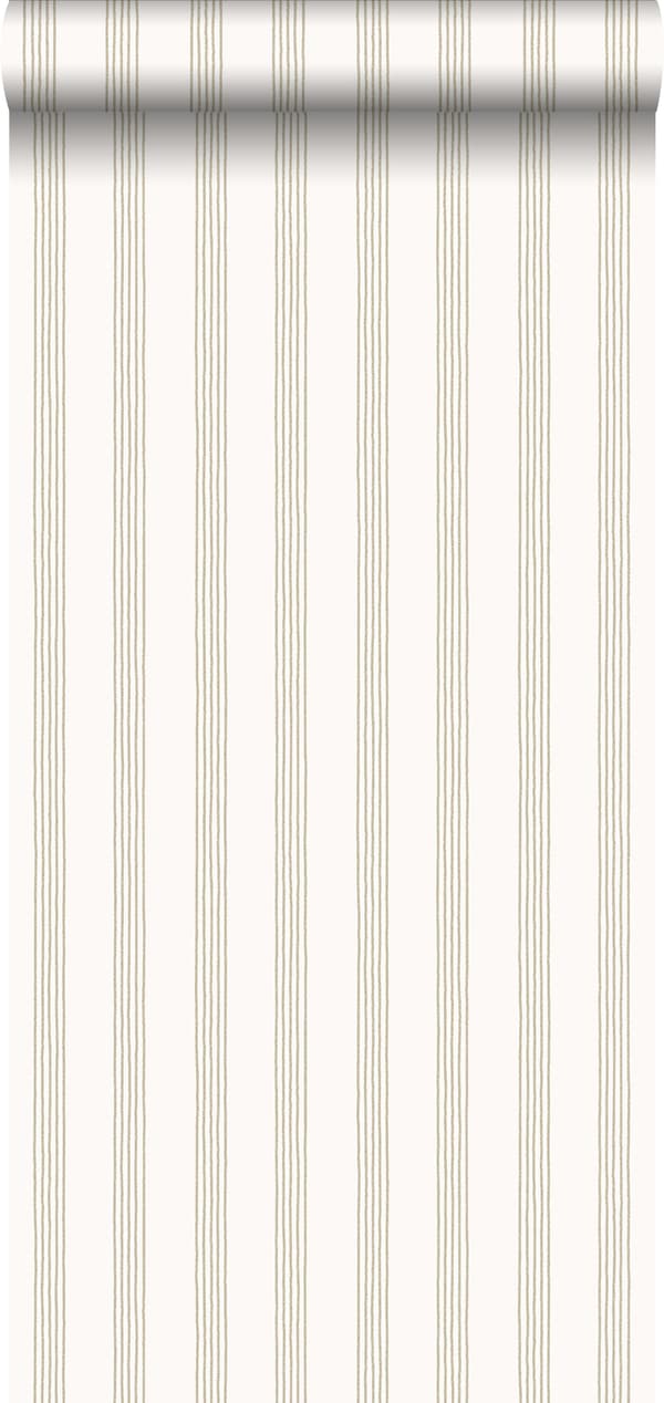 ESTAhome tapet striber beige - 127615 - 53 cm x 10,05 m