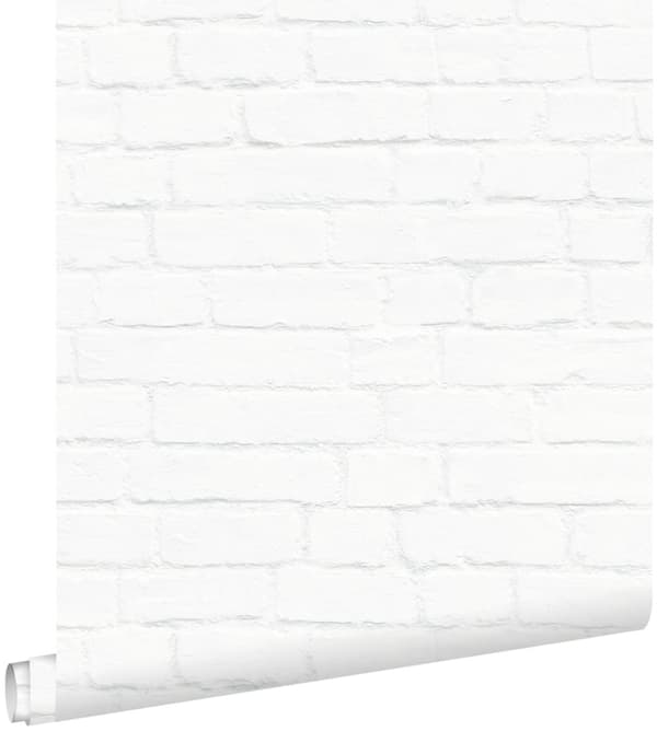 ESTAhome tapet murstensvæg hvidt 53 cm x 10,05 m