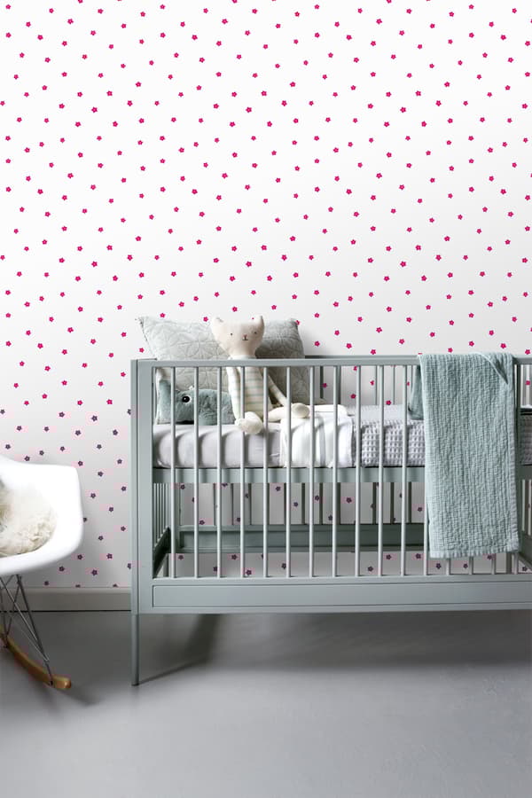 ESTAhome tapet blommor rosa 53 cm x 10,05 m