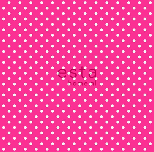 ESTAhome tapet prickar rosa 53 cm x 10,05 m