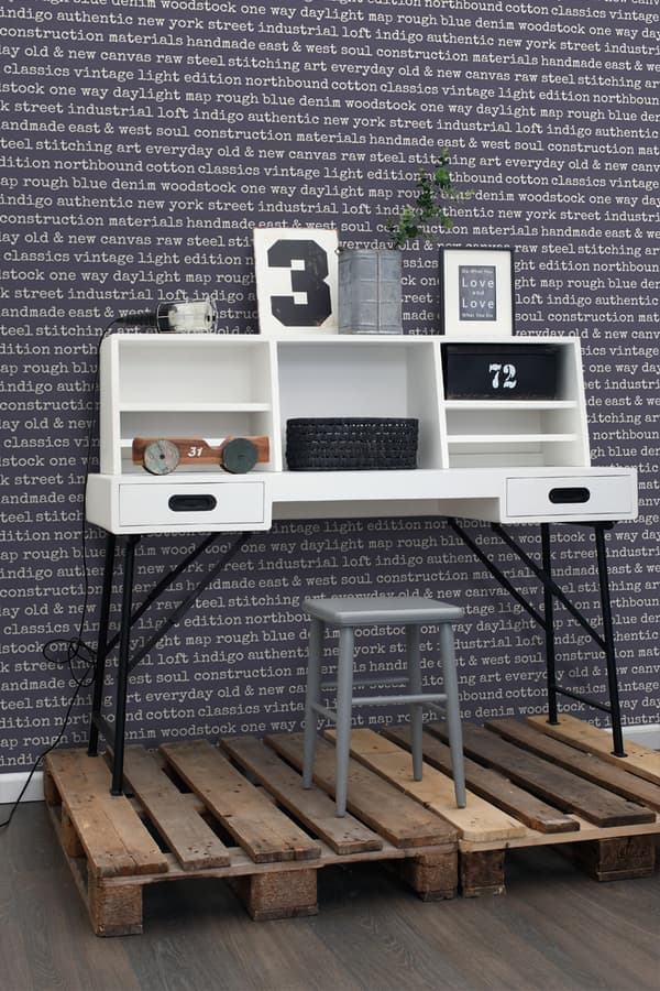 ESTAhome tapet text stadssamtal lila 53 cm x 10,05 m