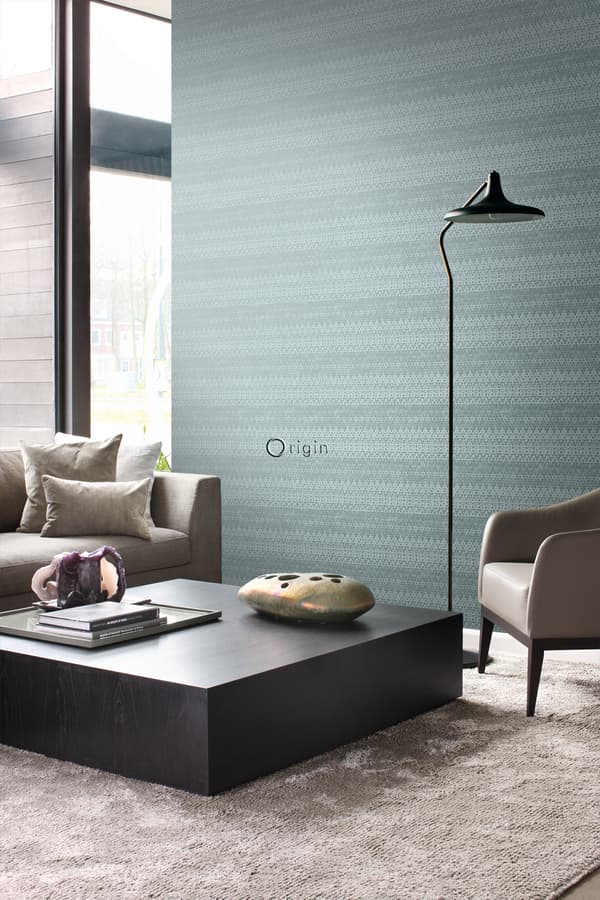 Origin Wallcoverings tapet djurmönster struktur isblått 53 cm x 10,05 m