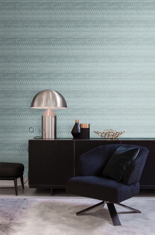 Origin Wallcoverings tapet djurmönster struktur isblått 53 cm x 10,05 m