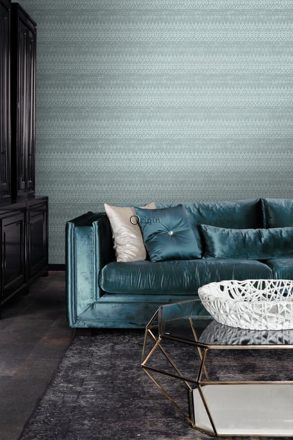 Origin Wallcoverings tapet djurmönster struktur isblått 53 cm x 10,05 m
