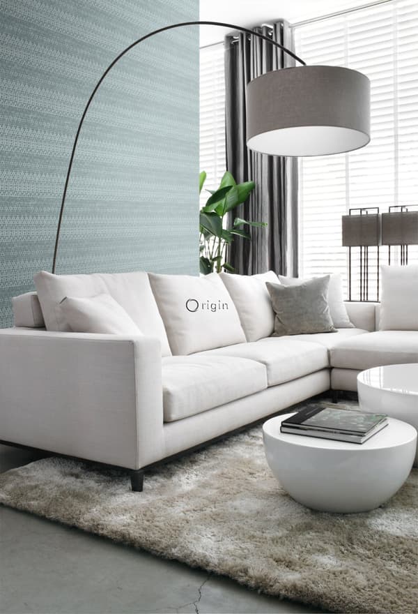 Origin Wallcoverings tapet djurmönster struktur isblått 53 cm x 10,05 m