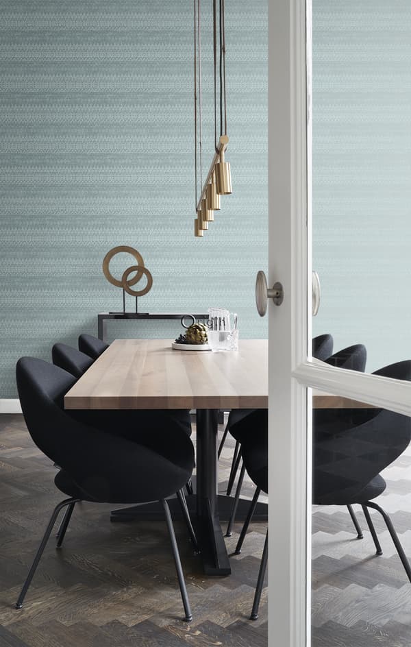 Origin Wallcoverings tapet djurmönster struktur isblått 53 cm x 10,05 m