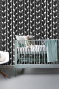 Miniatyrbild 3 av 8: ESTAhome tapet giraffer svart och vitt 0,53 x 10,05 m