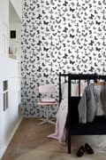 Miniatyrbillede 5 af 8: ESTAhome tapet sommerfugle sort og hvidt 53 cm x 10,05 m