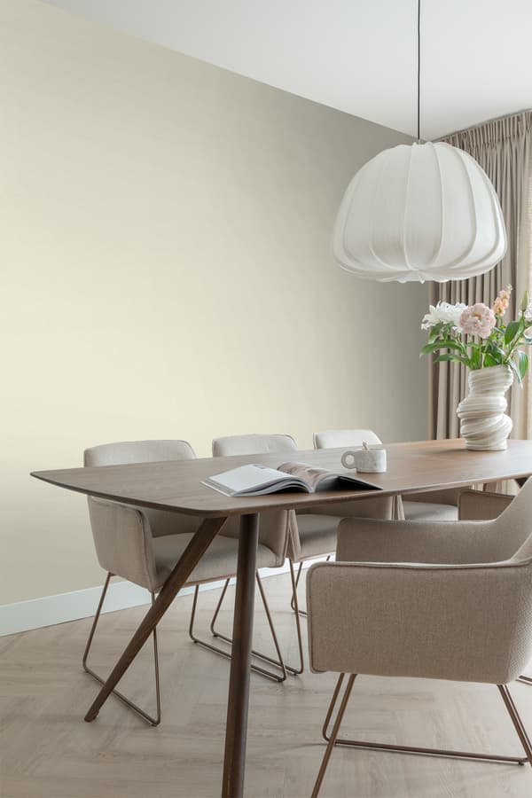 ESTAhome tapet matt enfärgad med linnestruktur krämfärgat 53 cm x 10,05 m