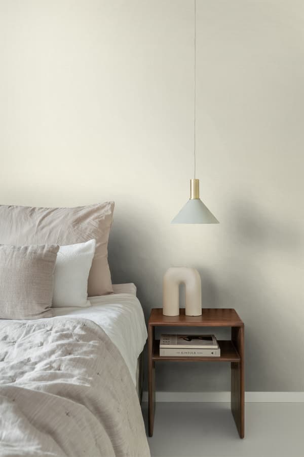 ESTAhome tapet matt enfärgad med linnestruktur krämfärgat 53 cm x 10,05 m