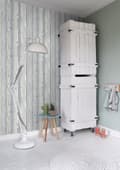 Miniatyrbillede 4 af 8: ESTAhome tapet træeffekt blåt og gråt 53 cm x 10,05 m