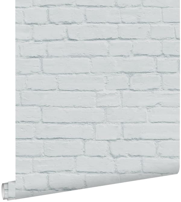 ESTAhome tapet tegelvägg ljusgrått 53 cm x 10,05 m
