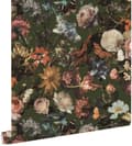 Miniatyrbillede 1 af 8: ESTAhome tapet blomster gråagtigt olivengrønt 0,53 x 10,05 m