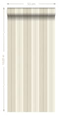 Miniatyrbillede 5 af 5: ESTAhome tapet striber brunt 53 cm x 10,05 m