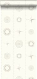 Miniatyrbild 1 av 7: ESTAhome tapet kompassros beige - 136423 - 53 cm x 10,05 m