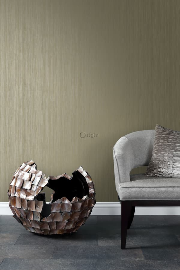 Origin Wallcoverings tapet smal rand guldglänsande 53 cm x 10,05 m
