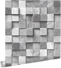 Miniatyrbillede 1 af 8: ESTAhome tapet 3D-udskrivning gråt 53 cm x 10,05 m