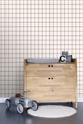 Miniatyrbillede 2 af 8: ESTAhome tapet rombemotiv marineblåt og rødt 53 cm x 10,05 m