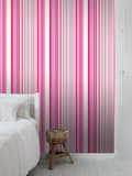 Miniatyrbild 8 av 8: ESTAhome tapet ränder rosa och turkost 53 cm x 10,05 m