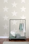 Miniatyrbild 7 av 8: ESTAhome tapet stjärnor beige 53 cm x 10,05 m